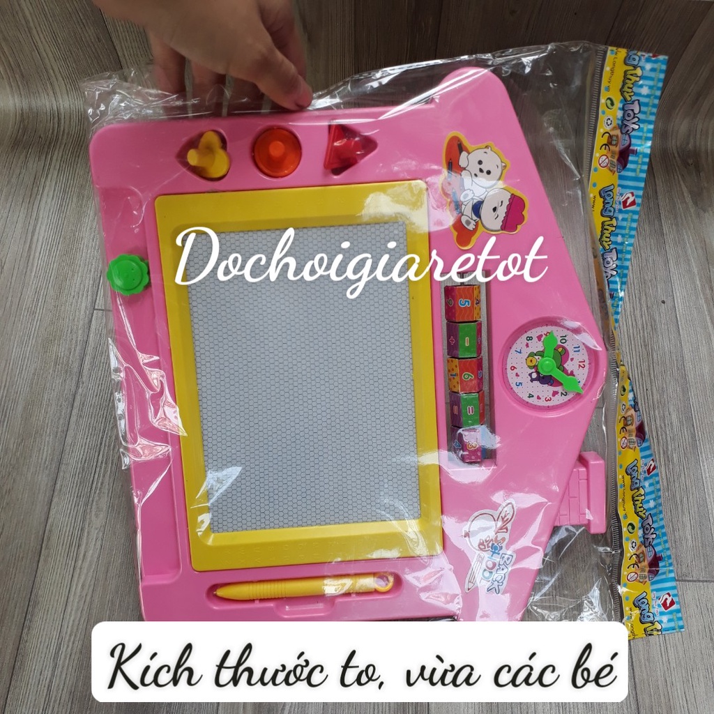 Bảng viết tự xoá cho trẻ mẫu giáo tiểu học loại lớn nhiều mẫu - giao ngẫu nhiên nhiều màu sắc