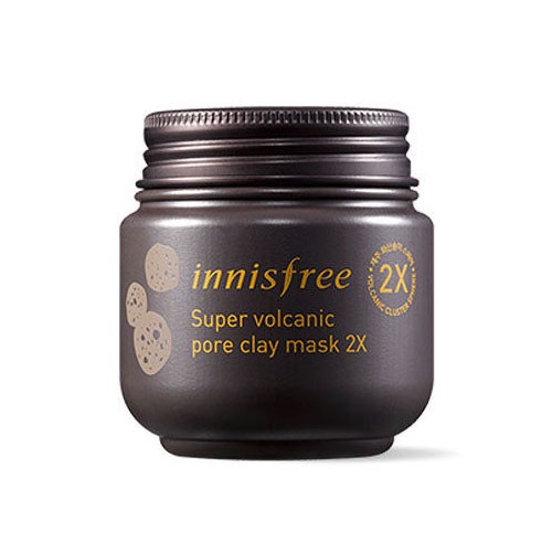 Mặt Nạ Đất Sét Tro Núi Lửa Hỗ Trợ Giảm Mụn Đầu Đen Innisfree Super Volcanic Pore Clay Mask 2X