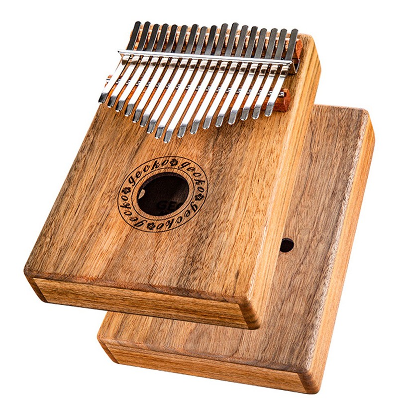 Đàn Kalimba 17 phím Gecko K17CA Gỗ Mahogany Tặng Kèm Kèn Harmonica đủ màu cao cấp - HÀNG CÓ SẴN