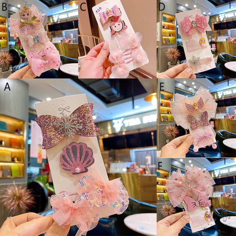 Kẹp Tóc Hình Nơ Phong Cách Hàn Quốc Xinh Xắn Cho Bé Gái