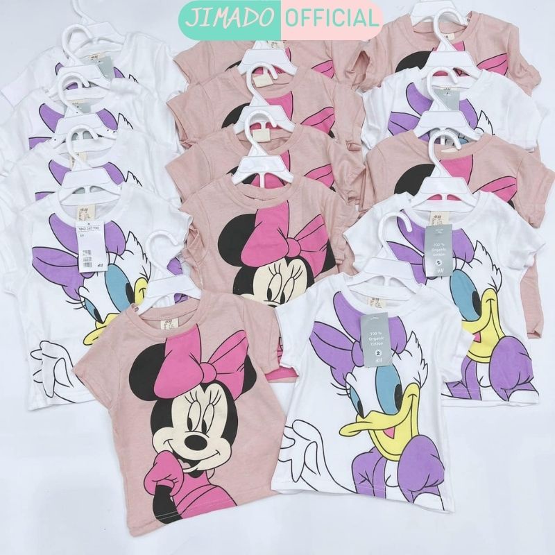 Áo phông bé combo 2 áo thun Disney Mickey Vịt Donal chất cotton JIMADO E1.073.110