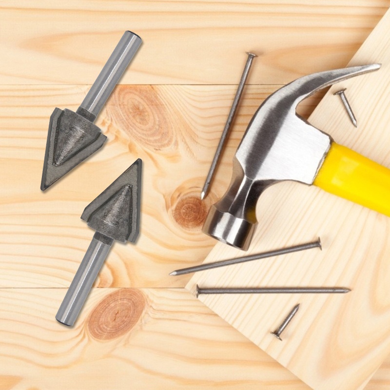 Mũi Phay Router # 1 # 4 # 3 # 4 # 60 #° Dụng Cụ Cắt Tỉa Hình Chữ V Chuyên Dụng