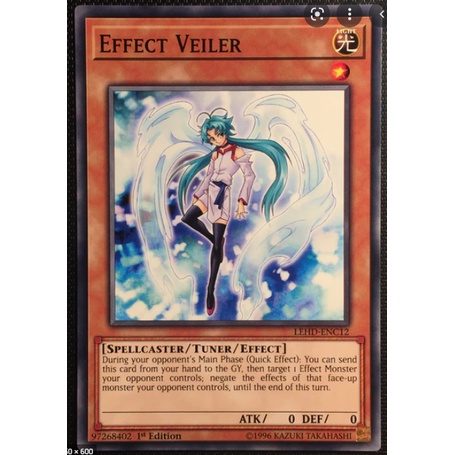Thẻ bài YUGIOH - Effect Veiler - LEHD-ENC12 - Common 1st Edition - Effect Monster