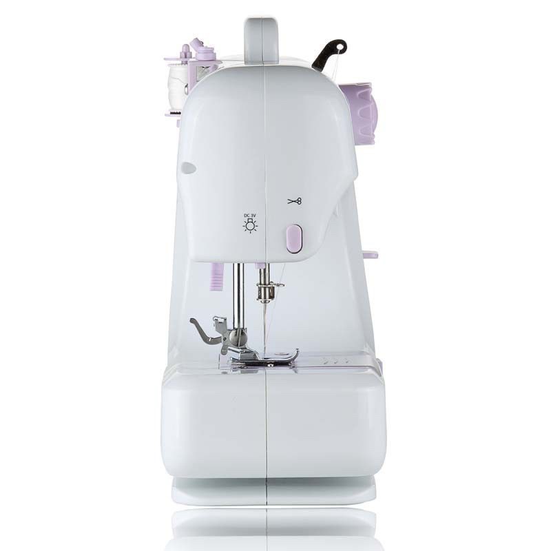 Máy May Gia Đình Mini UFR 12 Đường May Có Vắt Sổ, May Được Vải Thun Kèm Chân Vịt, Để Bàn Tiện Lợi Bảo Hành 12 Tháng
