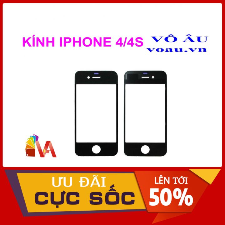 KÍNH DÀNH CHO IPHONE 4S MÀU ĐEN