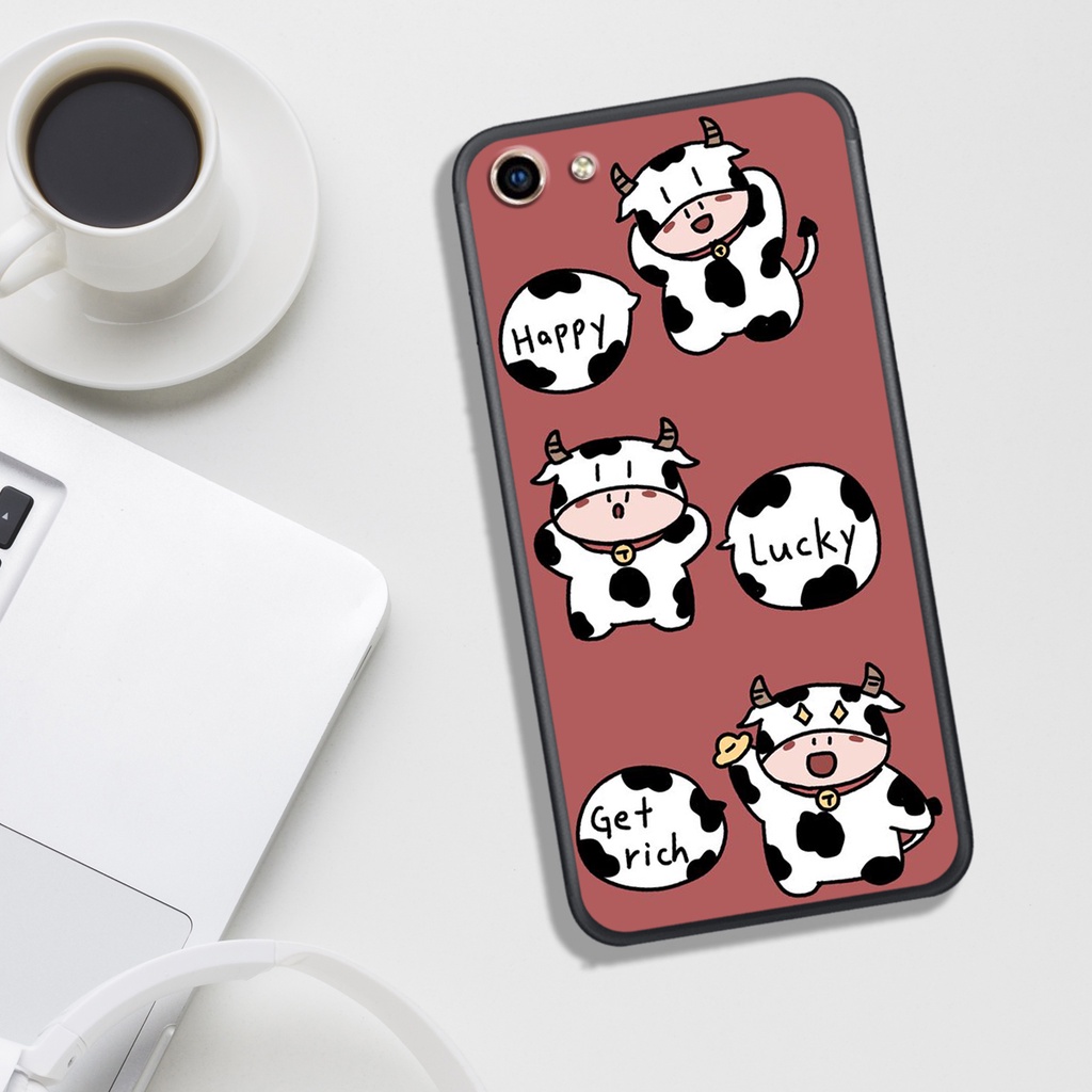 ỐP LƯNG VIVO Y53/Y55/Y66/Y67/Y81/Y83, IN HÌNH BÒ SỮA SIÊU SIÊU ĐÁNG YÊU