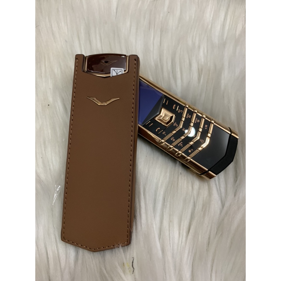 Bao da vertu Sing S đứng không nắp trơn chất cực đẹp
