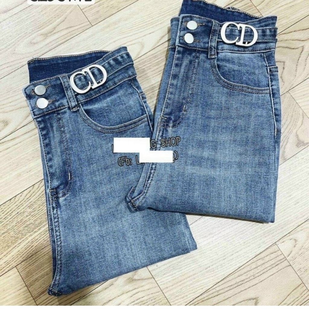 Quần jean Nữ Chất Bò Nữ Dáng Skinny Lưng Siêu Cao Giá Cực Rẽ