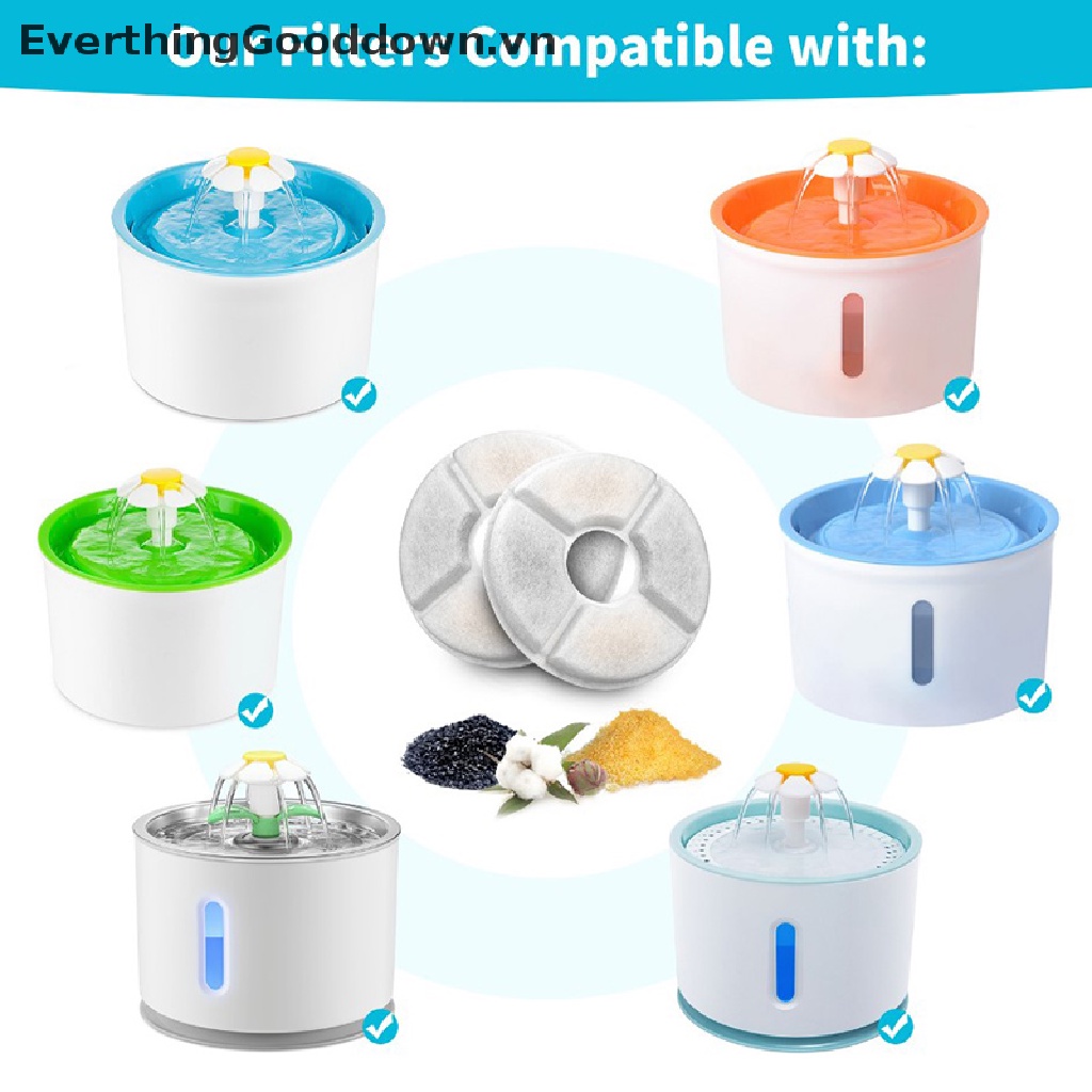 Everthinggooddown Lọc Cacbon Hoạt Tính Thay Thế Cho Đài Phun Nước Uống Cho Mèo
