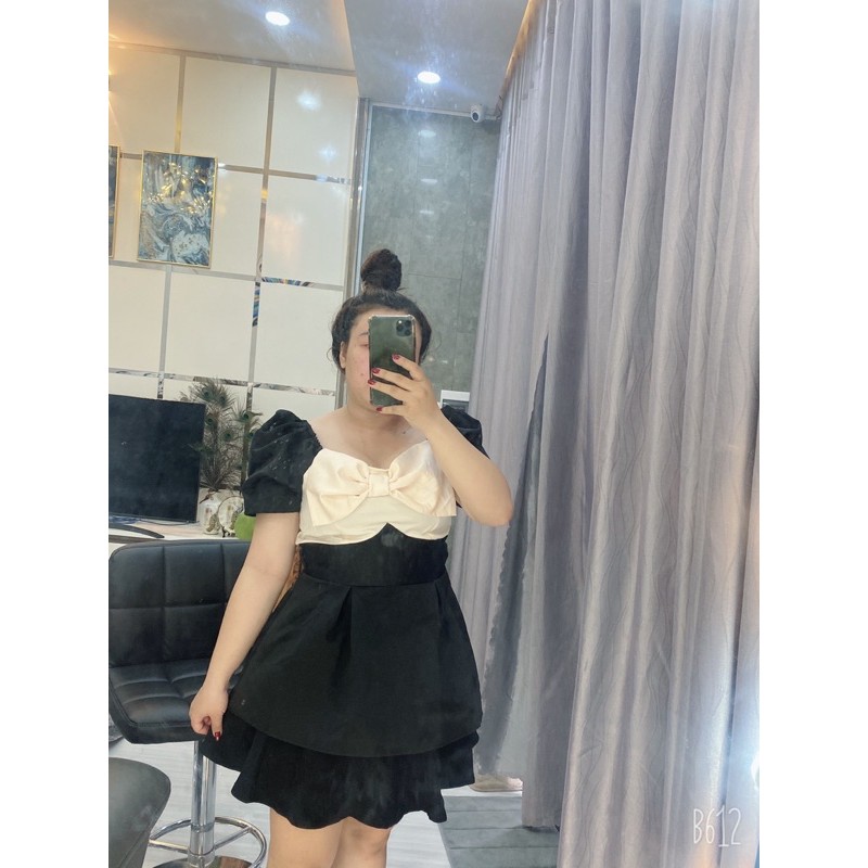 Sét áo nơ #bigsize 60kg đến 90kg