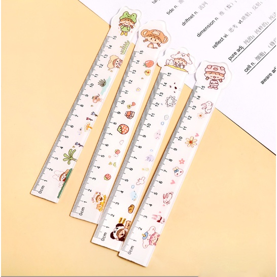 thước kẻ roro jump nhựa THN2 cute dễ thương