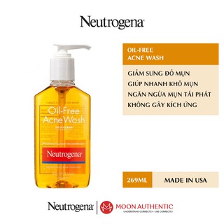 Sữa rửa mặt Neutrogena Oil-Free Acne Wash 269ml