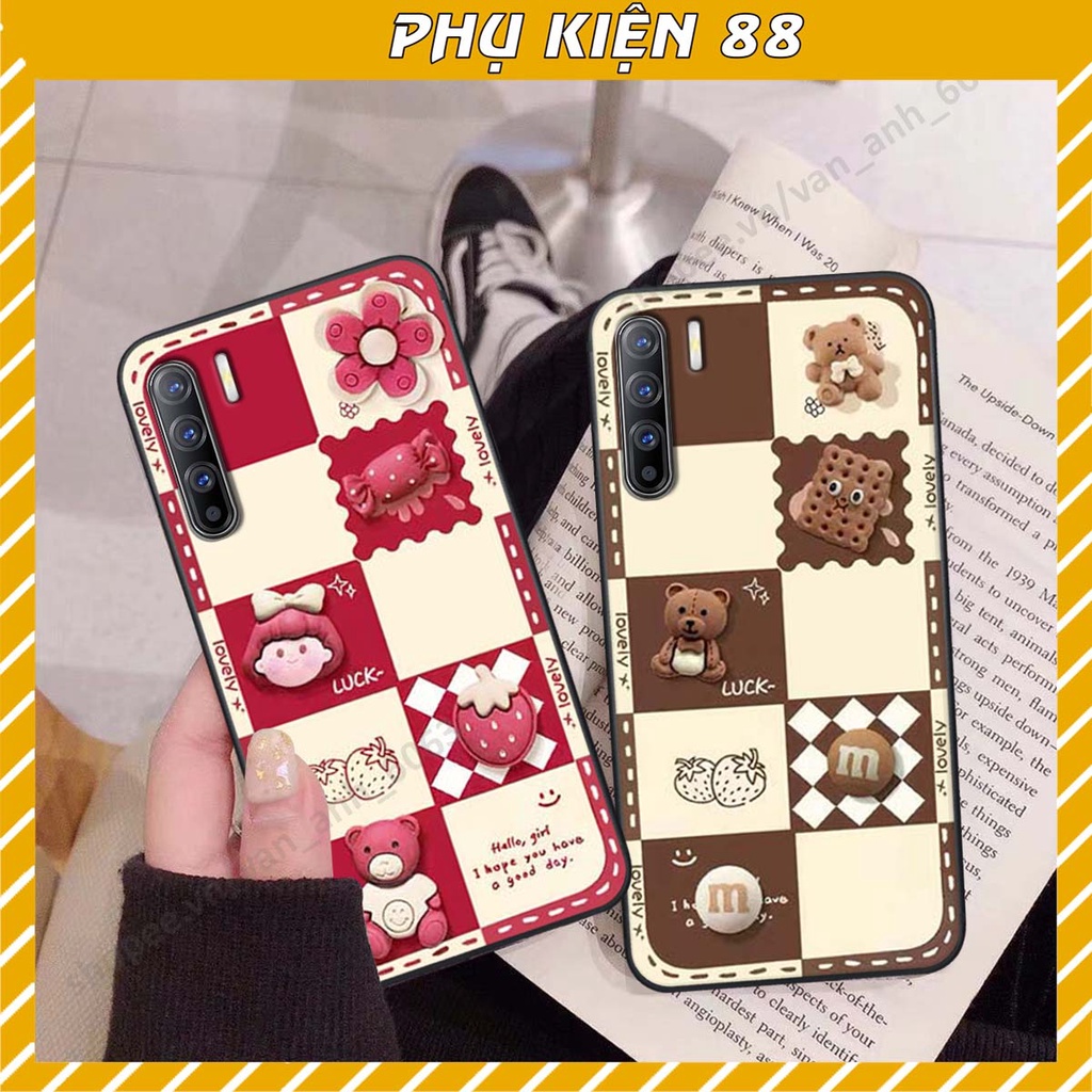 Ốp lưng Oppo Reno3 / Reno3 Pro / Reno 3 hình gấu, kẹo dễ thương cute