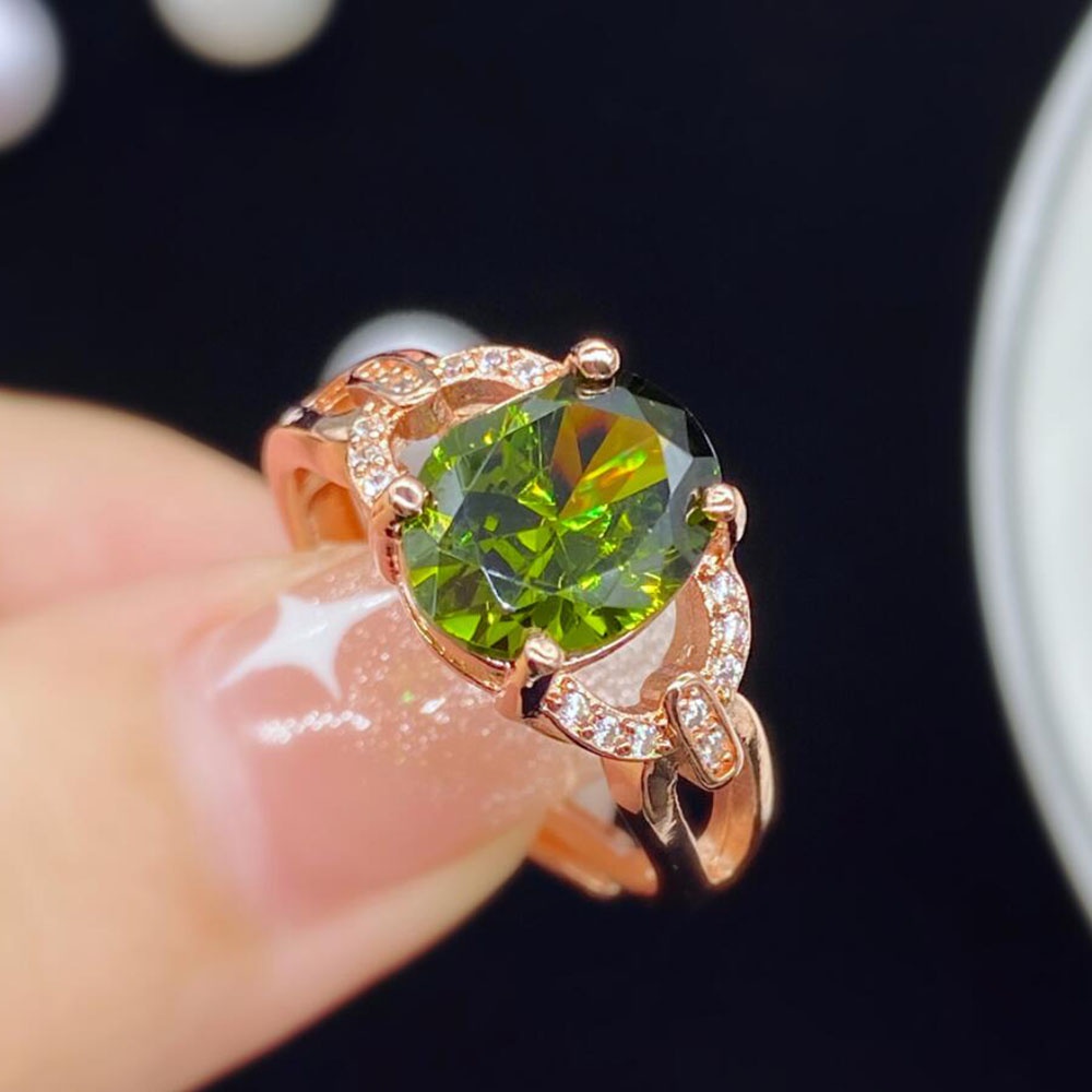 Nhẫn đeo tay bằng kim loại đính đá thời trang sang trọng cho nữ