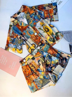 BỘ PIJAMA LỤA HOẠ TIẾT ĐỘC LẠ