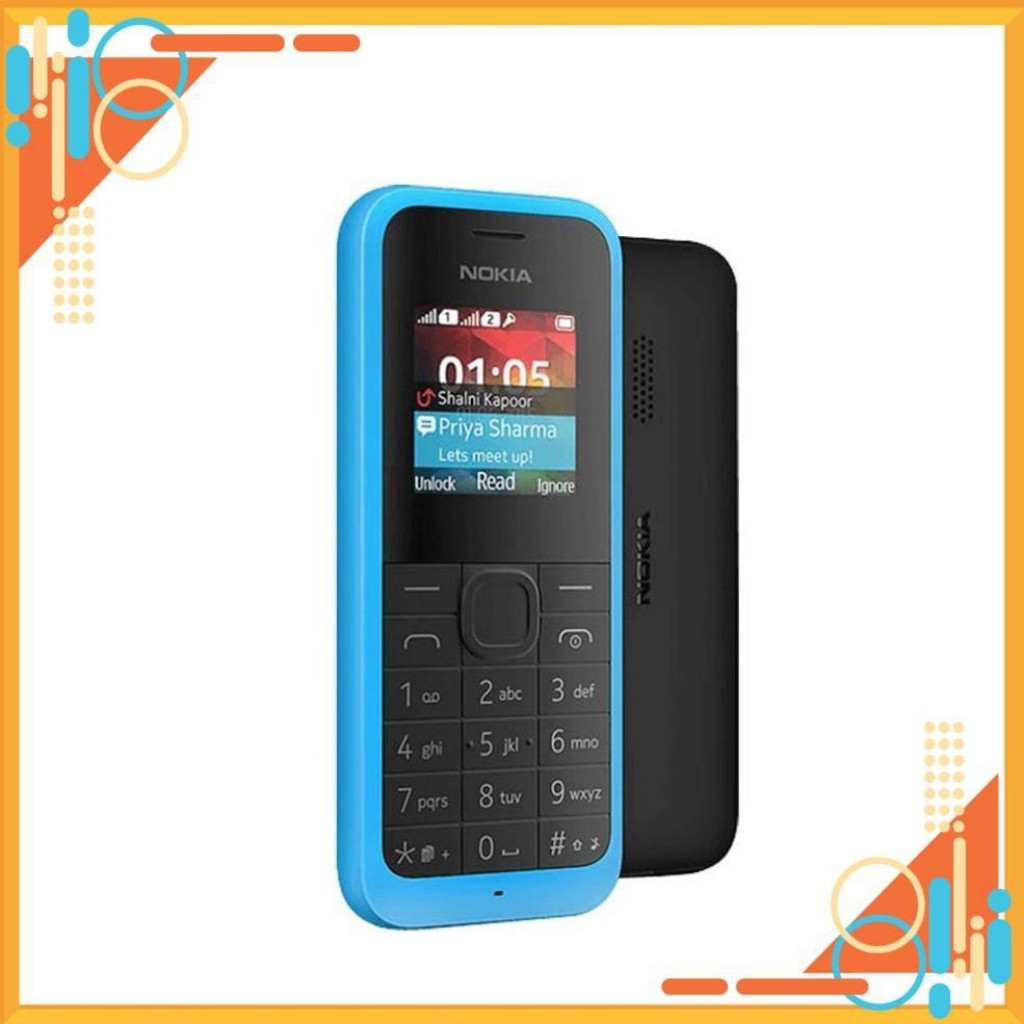 Điện Thoại Nokia 105 2016 Bản 2 Sim Zin Chính Hãng kèm pin sạc