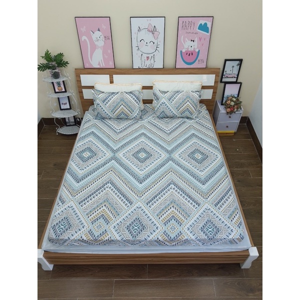 Ga gối giường,nệm cotton boly dùng cho cả 4 mùa