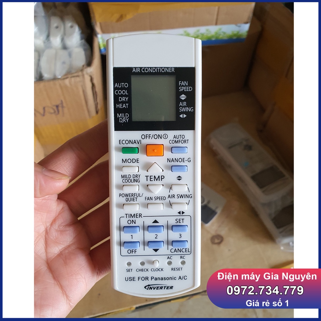 Điều khiển điều hòa Panasonic các dòng Inverter 2 chiều econavi