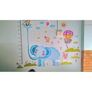 [ CÁC MẪU THƯỚC ĐO] decal thước đo chiều cao