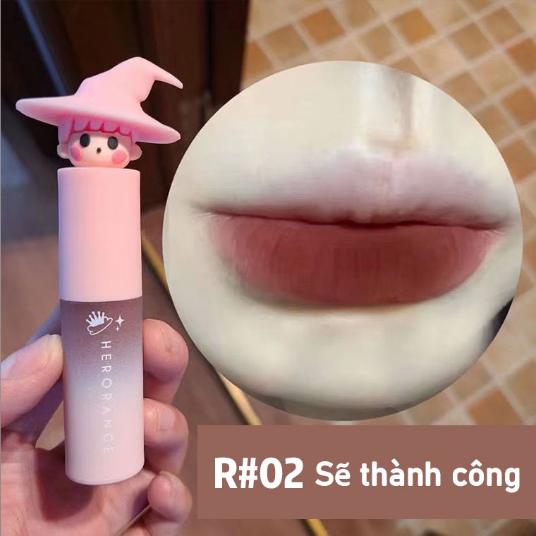 Son lì HERORANGE chất son mịn như nhung thiết kế hình phù thủy dễ thương