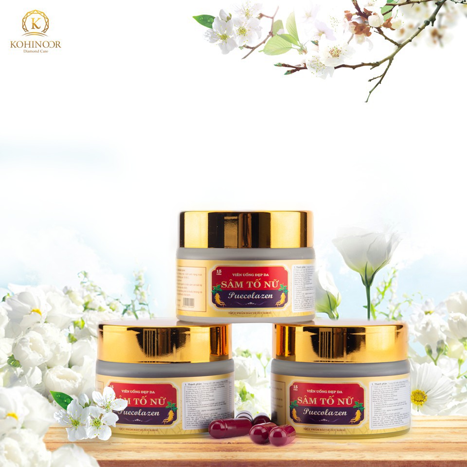 Viên Uống Đẹp Da Sâm Tố Nữ Puecolazen Kohinoor(mẫu mới có mã) | BigBuy360 - bigbuy360.vn