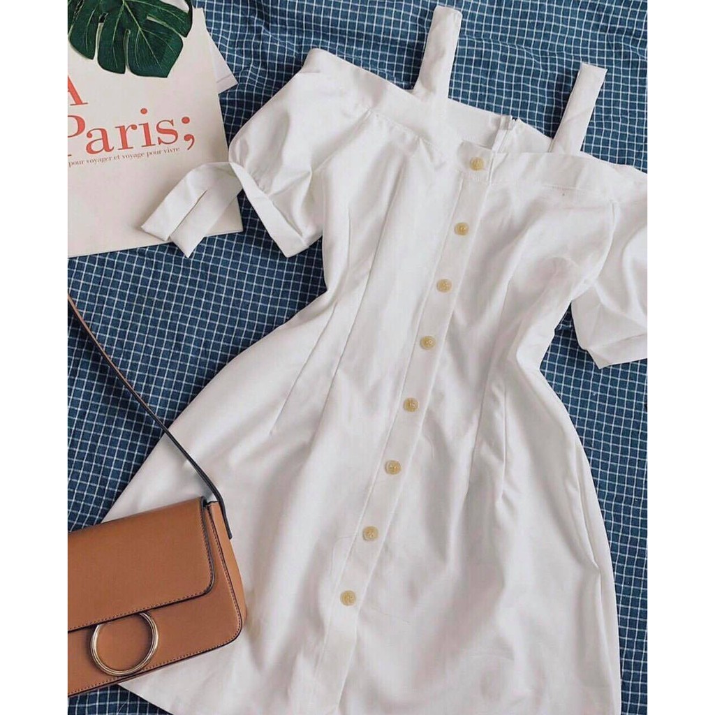 váy hở vai nơ tay | BigBuy360 - bigbuy360.vn