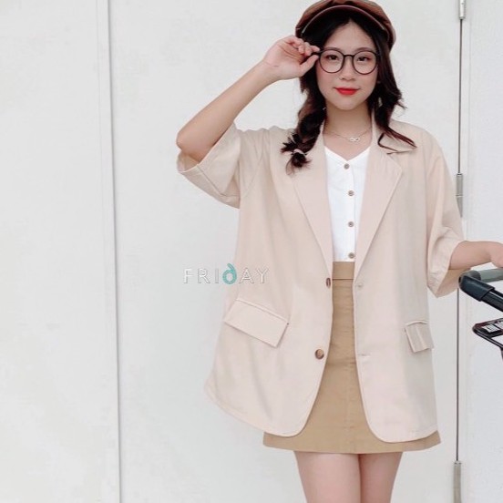 Áo blazer cộc tay 2 khuy Friday | BigBuy360 - bigbuy360.vn