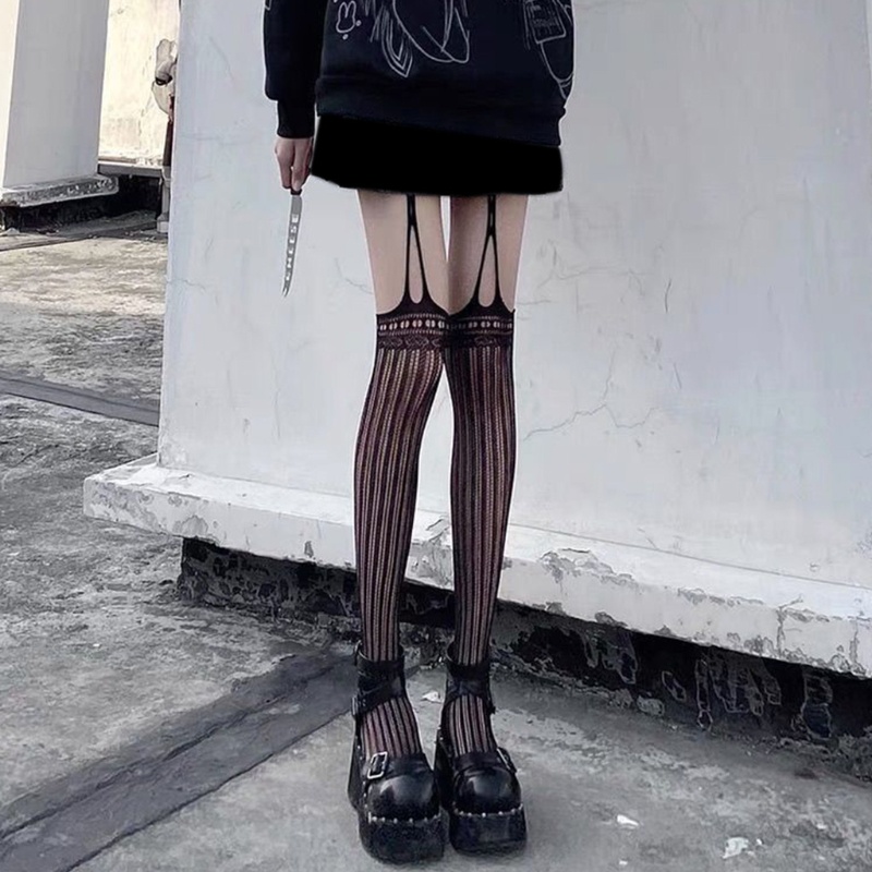 Quần Tất Lưới Co Giãn Phong Cách Lolita Nhật Bản Quyến Rũ Cho Nữ