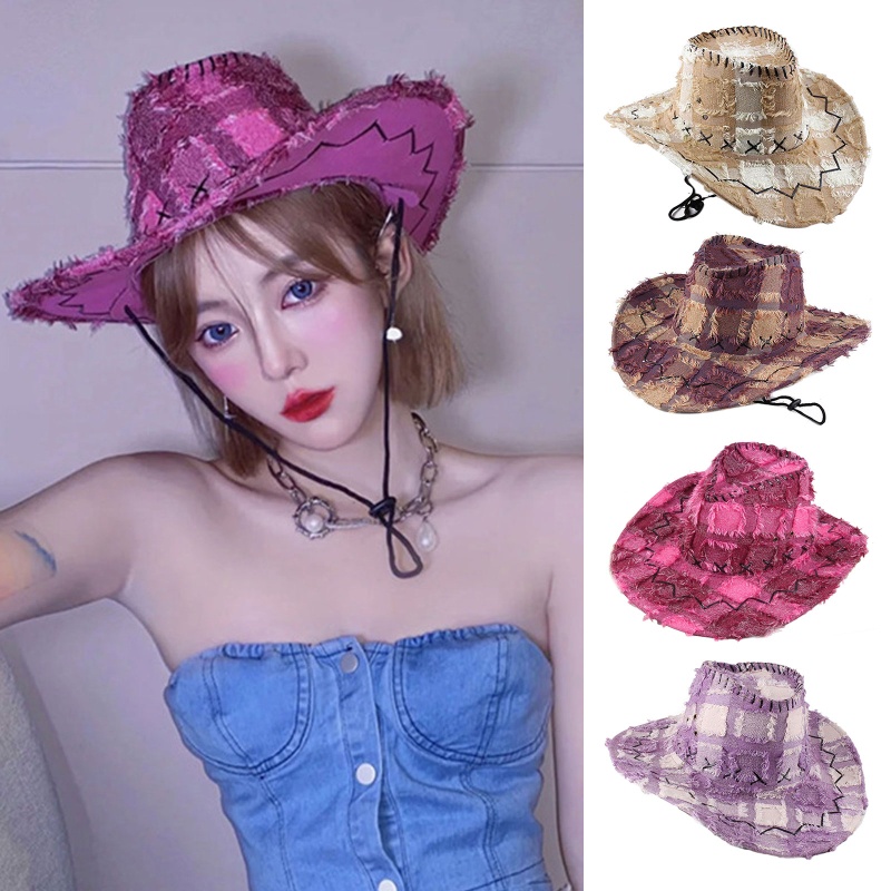 Mũ Cao Bồi Cao Bồi Chống Nắng Thoáng Khí Phong Cách Cao Bồi Phương Tây Cổ Điển