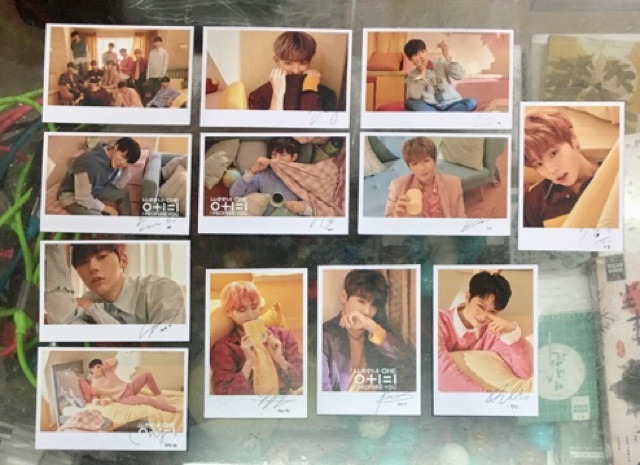 Bộ card polaroid WANNAONE 12 tấm /1 bộ : combo 2 bộ ngẫu nhiên