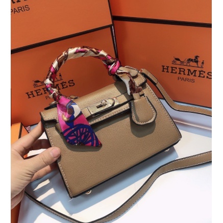 Túi xách Full Box đeo chéo nữ HM da gạo phong cách vintage giá rẻ nhất shop.e