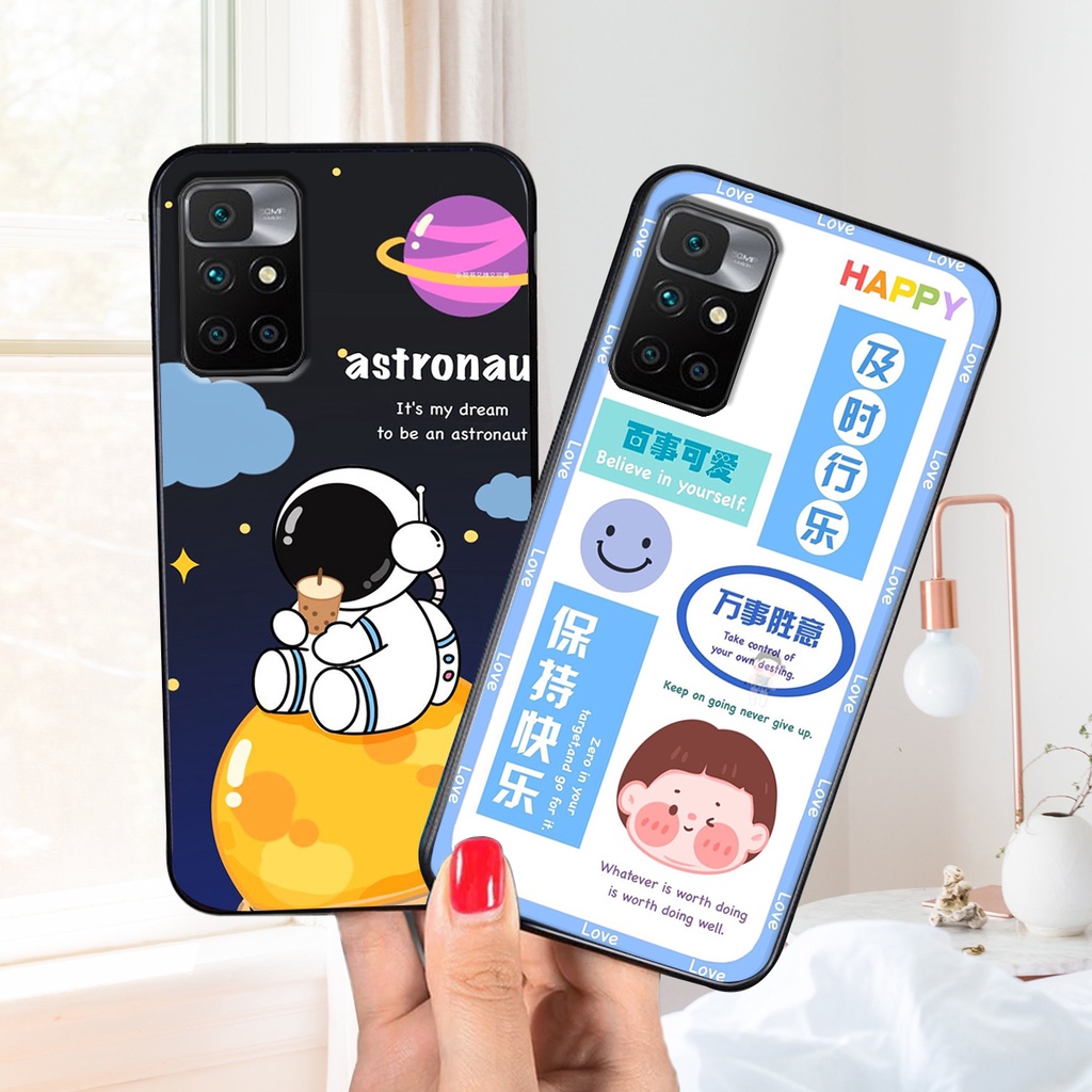Ốp lưng Xiaomi REDMI 10 in hình 3D GẤU cute be@r, soda, happy day cực hot ,thời thượng