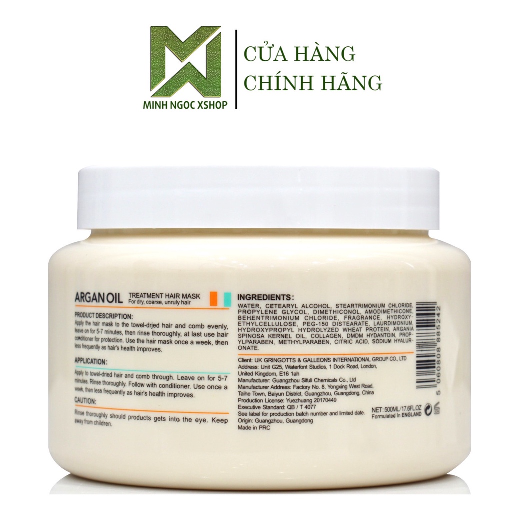 Kem ủ tóc phục hồi siêu mượt Olexrs Hair Salon Collagen Complex 500ml
