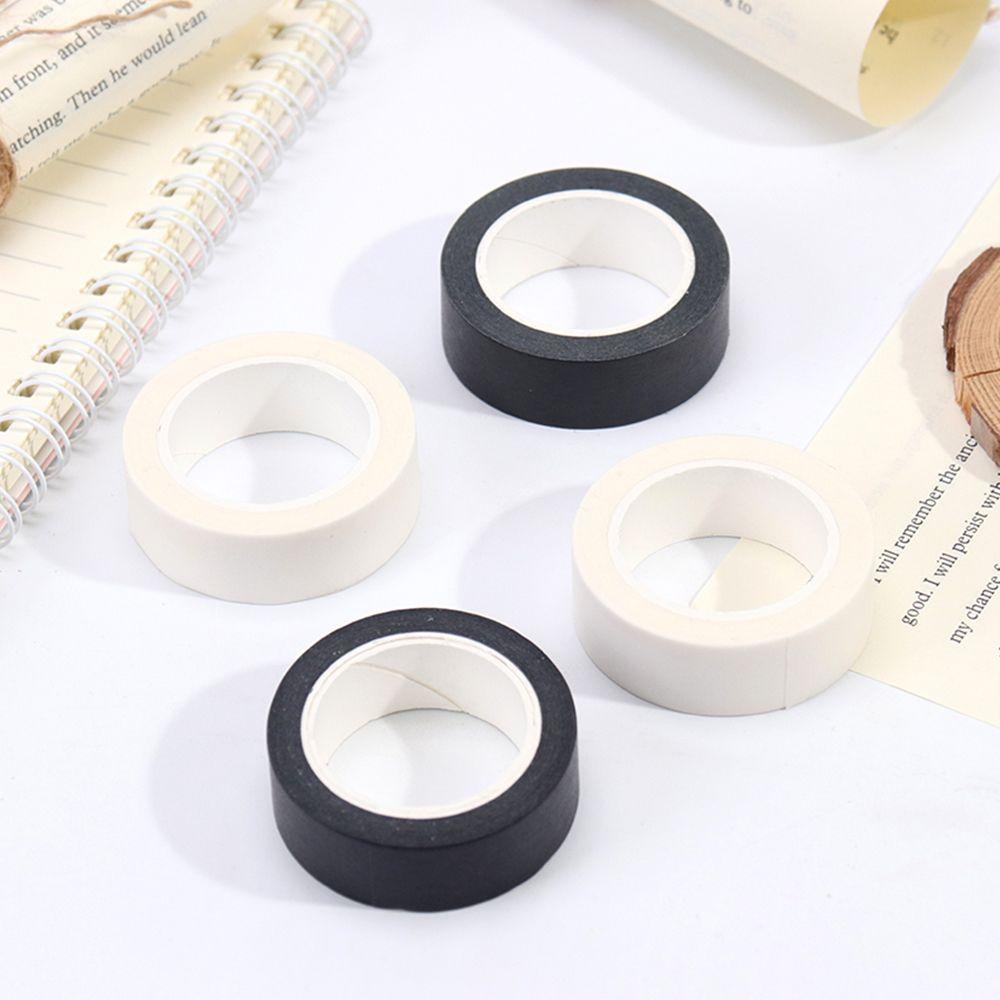 Cuộn Băng Keo Màu Trắng Đen Chống Bẩn Tiện Dụng Cho Học Sinh / Văn Phòng