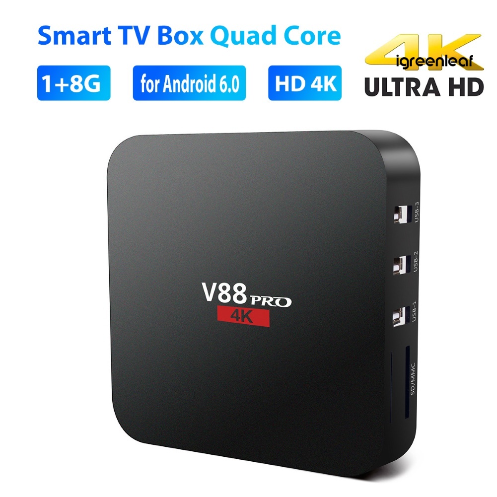 Đầu Tv Box Thông Minh Lõi Tứ Wifi 1gb 8gb Hd 4k Set-Top Cho Android 6.0