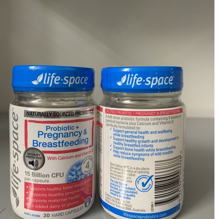 [Hàng Chuẩn Úc] Men vi sinh ngừa táo bón cho bà bầu Life Space Probiotic for Pregnancy &amp; Breastfeeding