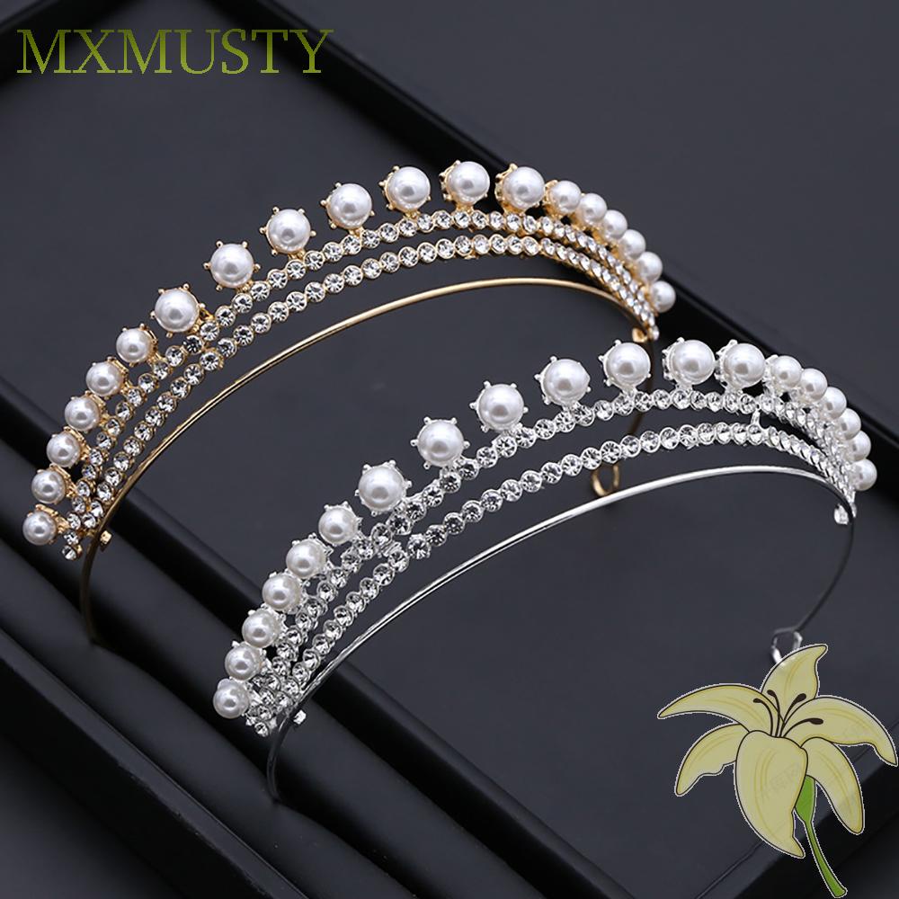 Cài Tóc Hình Vương Miện Đính Ngọc Trai Giả Thời Trang Cho Nữ