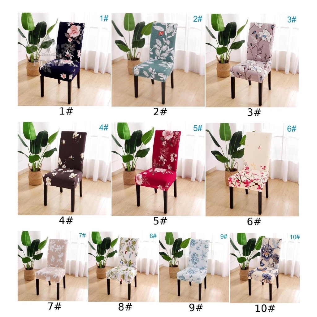 Bọc ghế vải co giãn họa tiết hoa đa dạng nhiều màu sắc trang trí nhà cửa