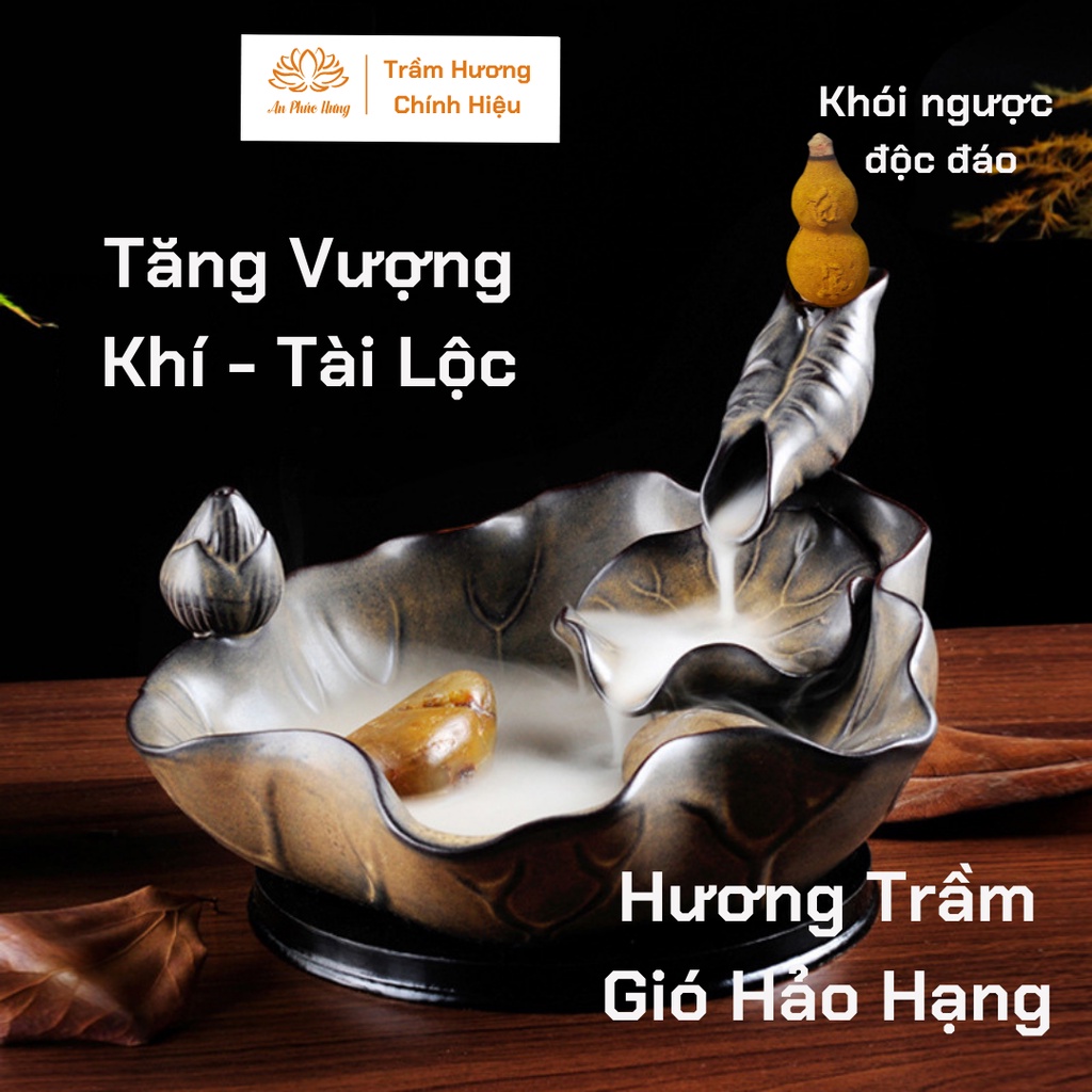 Nụ trầm hương - Nụ Trầm hương Cao cấp Khói Ngược hồ lô TÀI LỘC hương Trầm Gió nguyên chất 100% không hóa chất