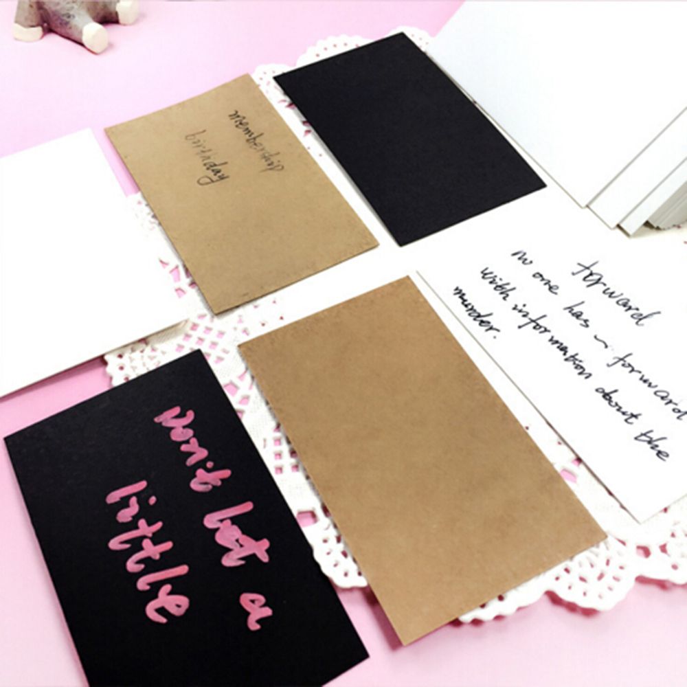 FASHYUNER Set 20/ 100 thiệp mừng trống gói quà kiểu cổ điển độc đáo