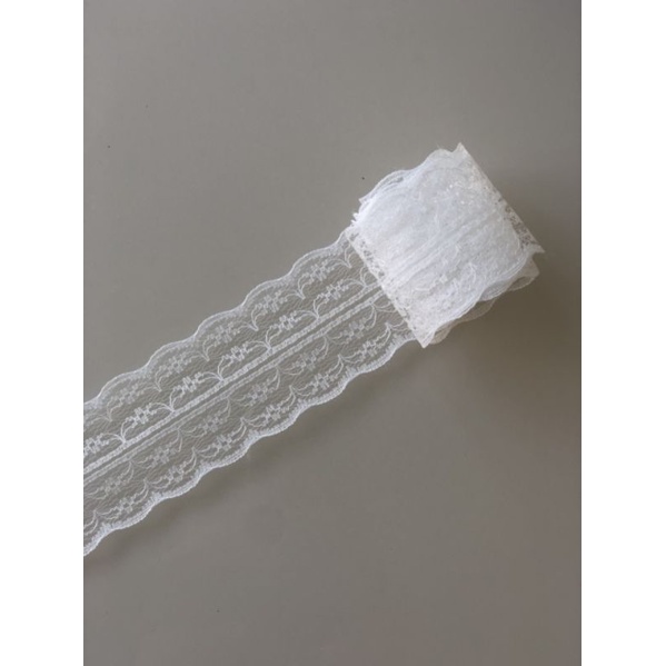 Cuộn 5 mét - Ruy băng ren mỏng size 45mm, phụ kiện handmade, phụ kiện diy