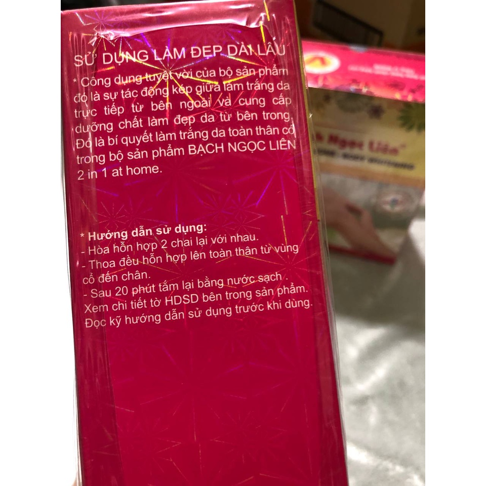 Bộ Tắm trắng 2in1 Bạch Ngọc Liên(tặng kèm hủ body)