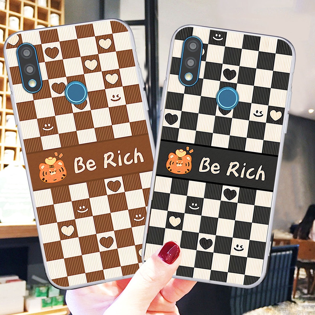 Ốp Vsmart Joy 2 Plus / Joy2+ gấu Bear rick caro vuông thời trang siêu đẹp