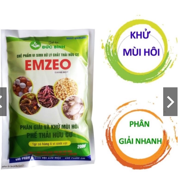 Chế phẩm vi sinh xử lý chất thải hữu cơ dạng bột khử mùi hôi chất thải hữu cơ