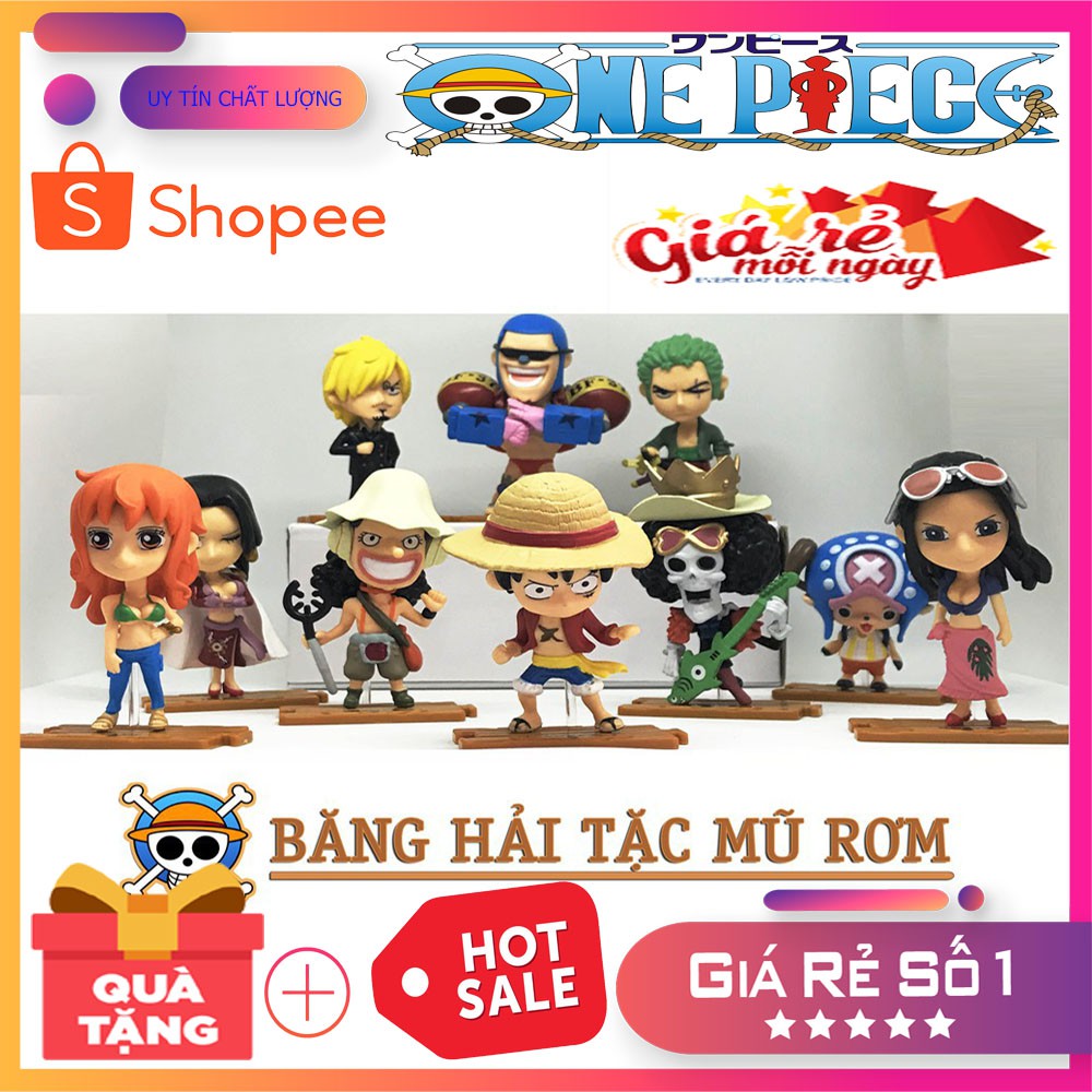 MÔ HÌNH ONE PIÊC ĐỒ CHƠI LUFFY ĐẦY ĐỦ CÁC NHÂN VẬT TRONG ONEPIECE ĐẢO HẢI TẶC SIÊU BỀN CỰC ĐẸP CHẤT LIỆU NHỰA CAO CẤP