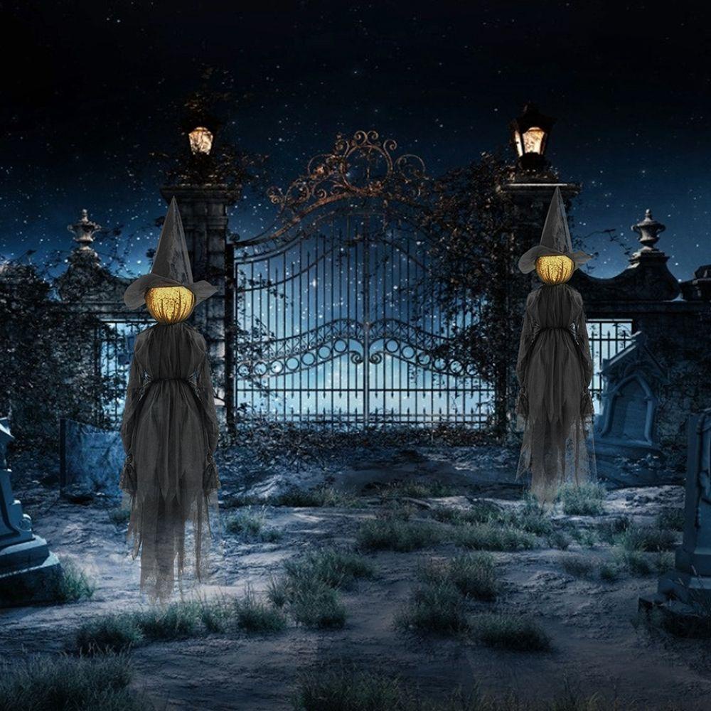 PATRICIA Đèn LED Chống Thấm Nước Hình Phù Thủy Độc Đáo Trang Trí Halloween