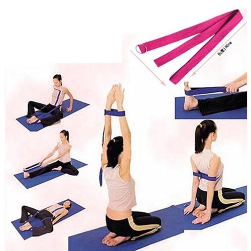 Dây tập yoga cotton 1m8 có móc hỗ trợ tập luyện dụng cụ tập yoga tại nhà