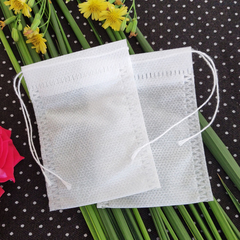 Set 100 túi lọc trà rỗng 5.5x7cm tự làm tiện dụng cho nhà bếp