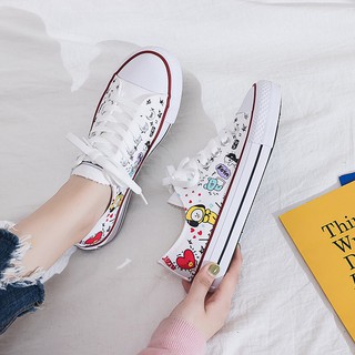 Giày Thể Thao Canvas Bisa COD BTS BT21 - KP204