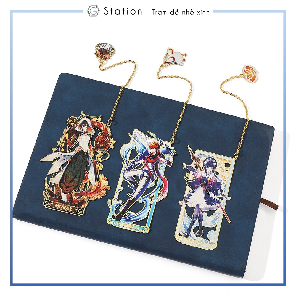 Bookmark nhân vật game Genshin Impact Yae Miko Zhongli Kazuha Venti Xiao Barbatos Hutao Childe Ei Yunjin - VP117